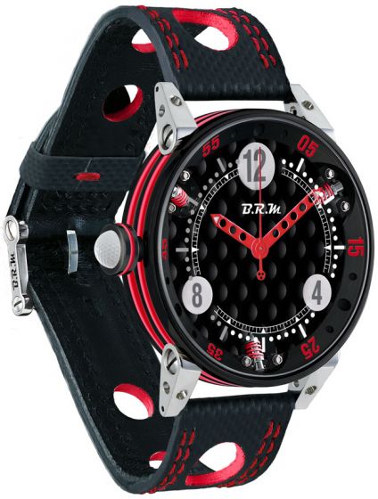 Fashion BRM 6-44 GOLF BLACK DIAL RED GF6-44-SA-N-AR watch